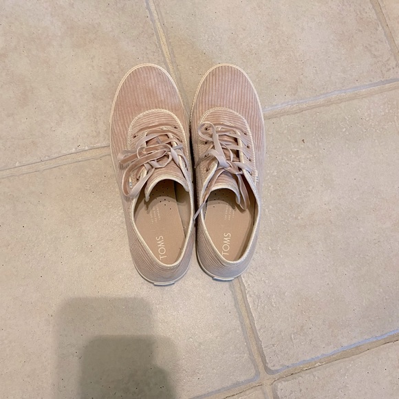 TOMS: Oxford Tan Carmel Corduroy Sneaker NWT SZ 7 - Picture 5 of 6